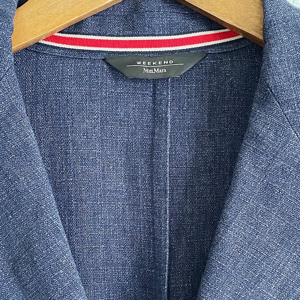 MaxMara || Linen Weekend Blazer - Picture 3 of 6